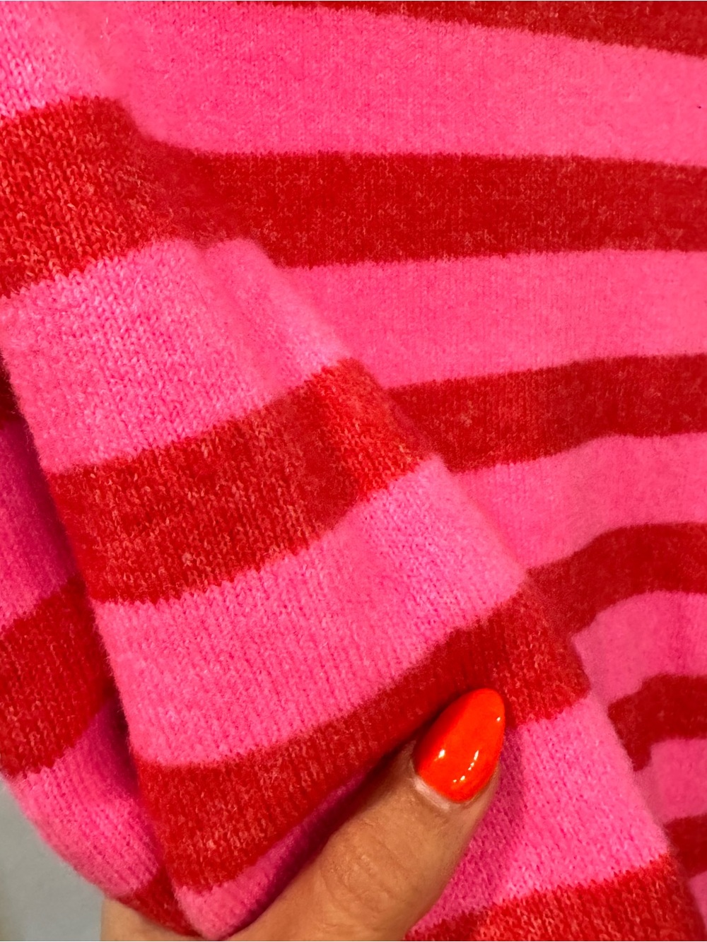 JoyLab Pink and Red Striped Button Cardigan NWOT - Picture 4 of 4